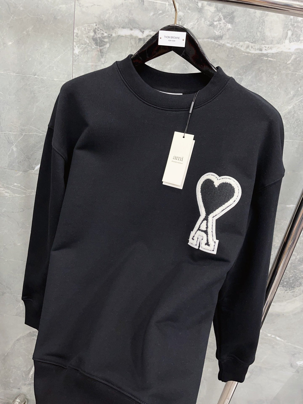 Black and White Sweatshirt - Men's
