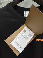 Black Cotton Tonal Crewneck - Men's