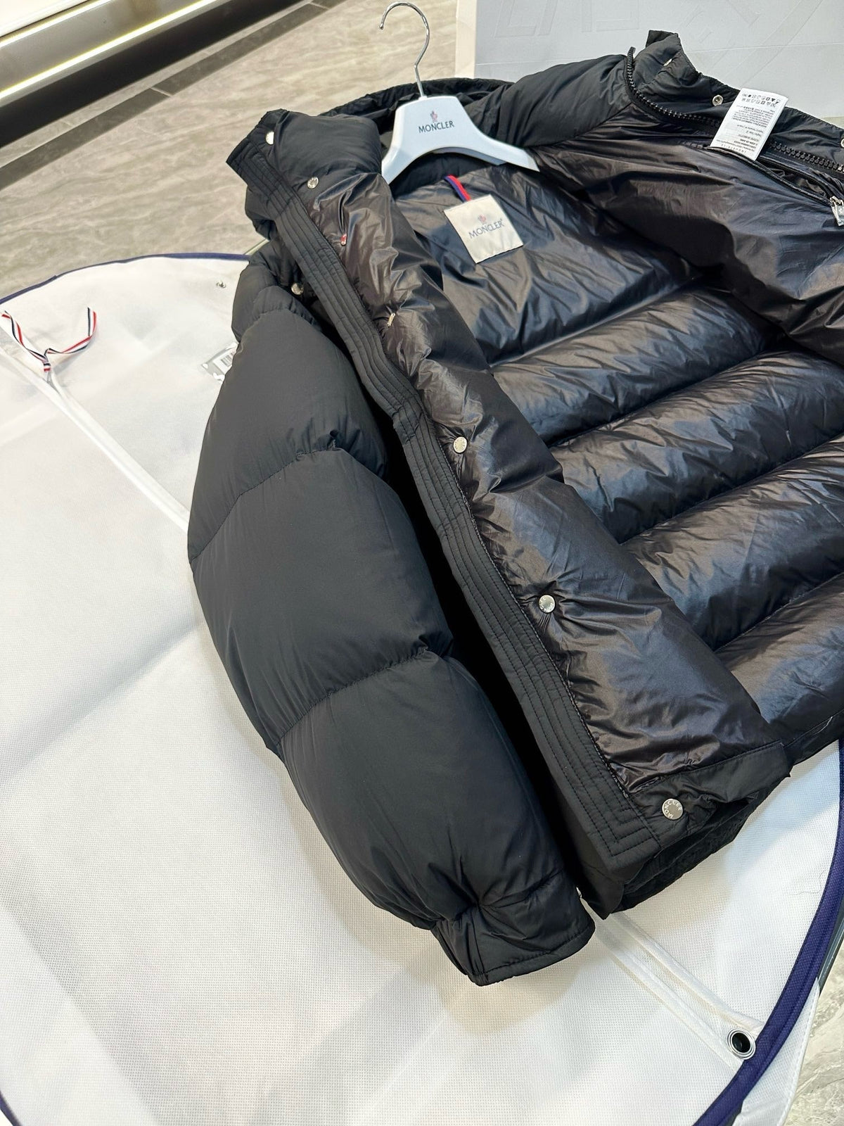 Black Puffer Jacket - Men's