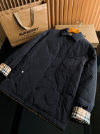 Check Overshirt Beige Shirt - Men's