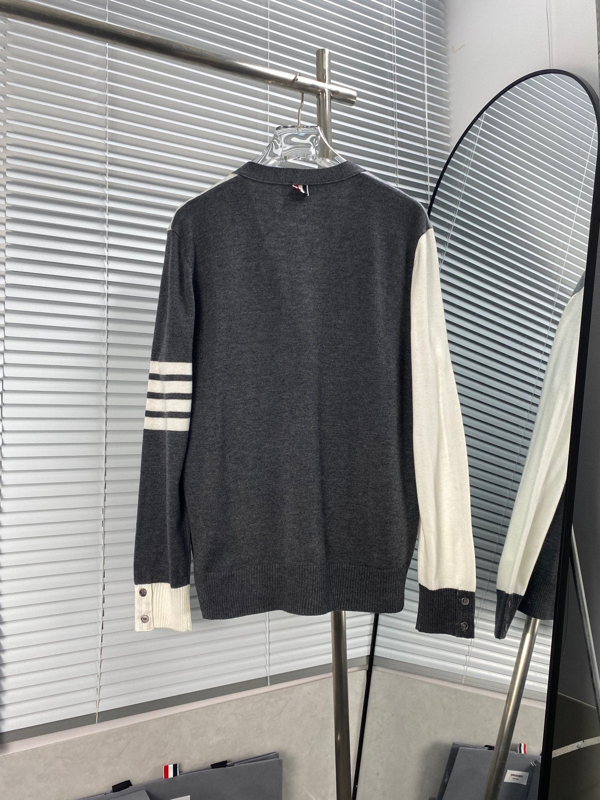 4-Bar Colourblock Cardigan - Men's
