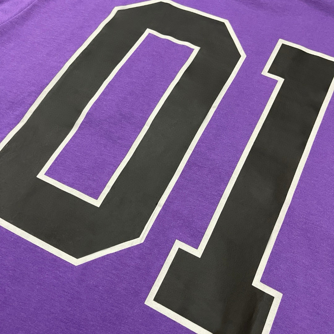 Black Jersey Numeral Short-Sleeve - Men's