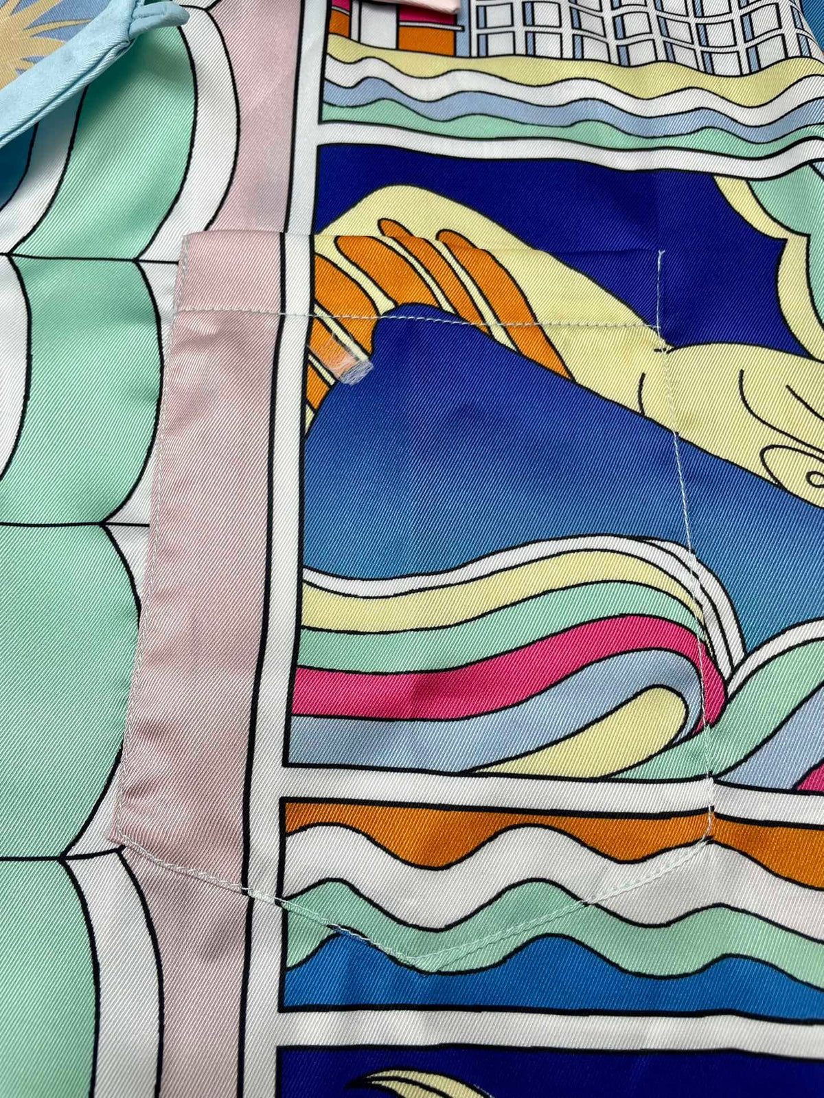 Architectural Print Silk Shirt - Men's