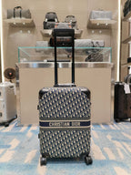 Suitcase Black and Brown Suitcase