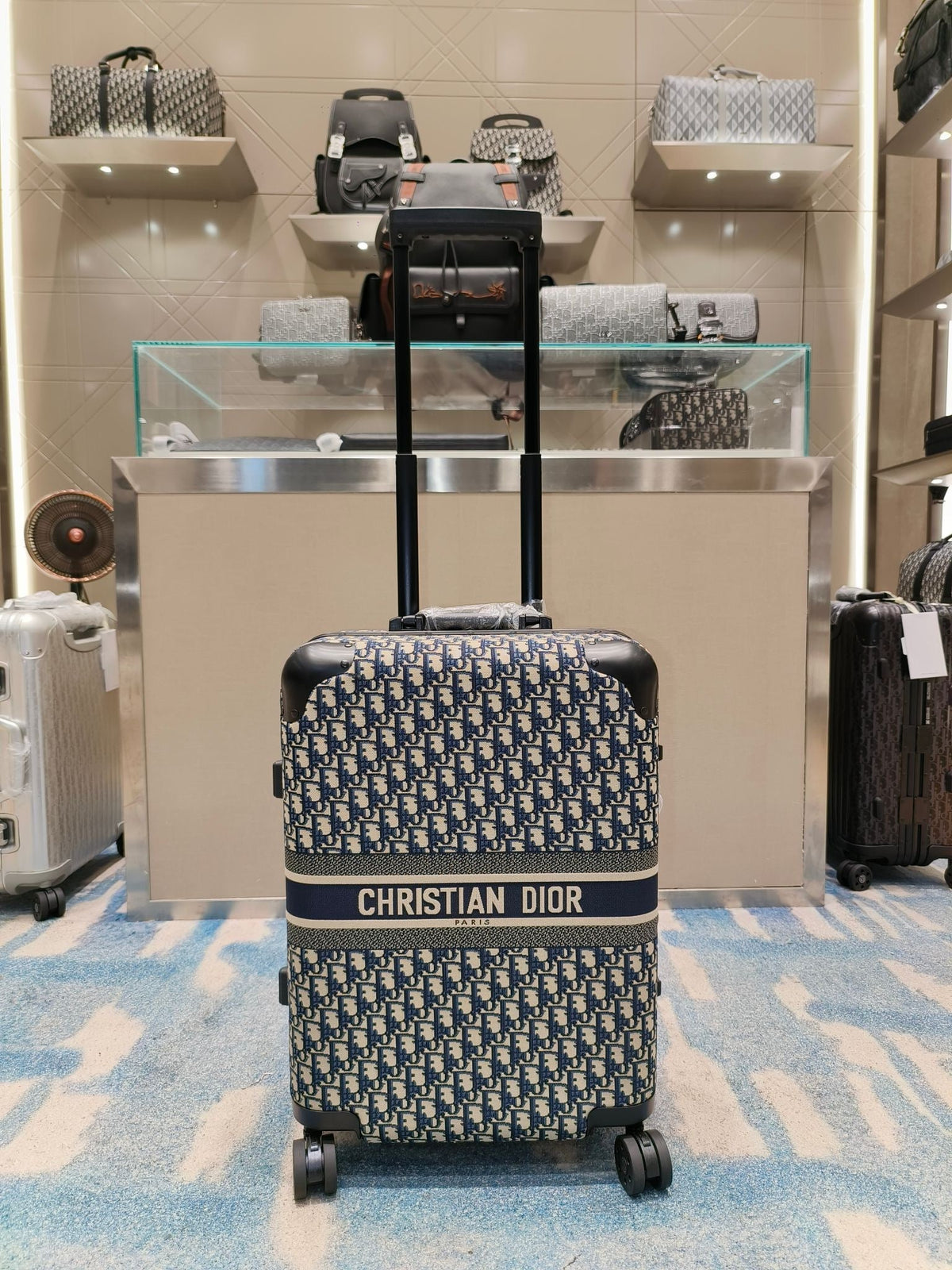 Suitcase Black and Brown Suitcase