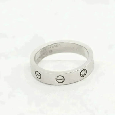 LOVE RING 4MM 1 DIAMOND SILVER