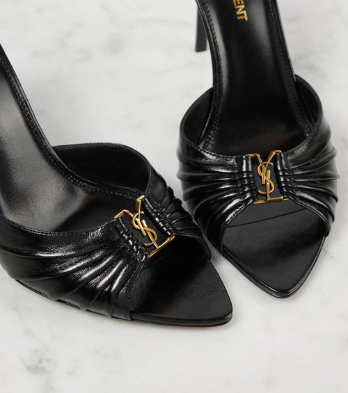 BABYLONE mules in smooth leather