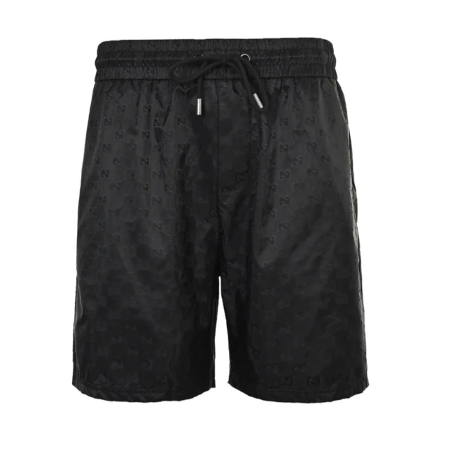 Black Jacquard Tonal Drawstring - Men's