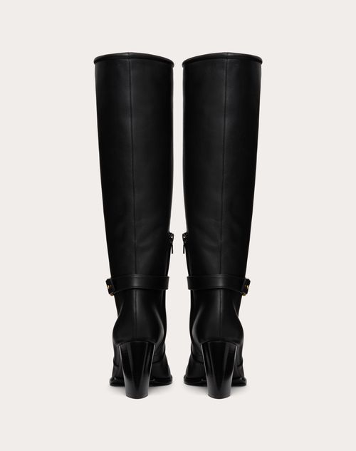VLOGO SIGNATURE CALFSKIN BOOT 75MM