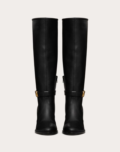 VLOGO SIGNATURE CALFSKIN BOOT 75MM