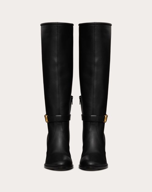 VLOGO SIGNATURE CALFSKIN BOOT 75MM