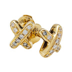 Jeux De Gold Diamond Earrings – LUX VERSE Luxury Designer Fashion Outlet