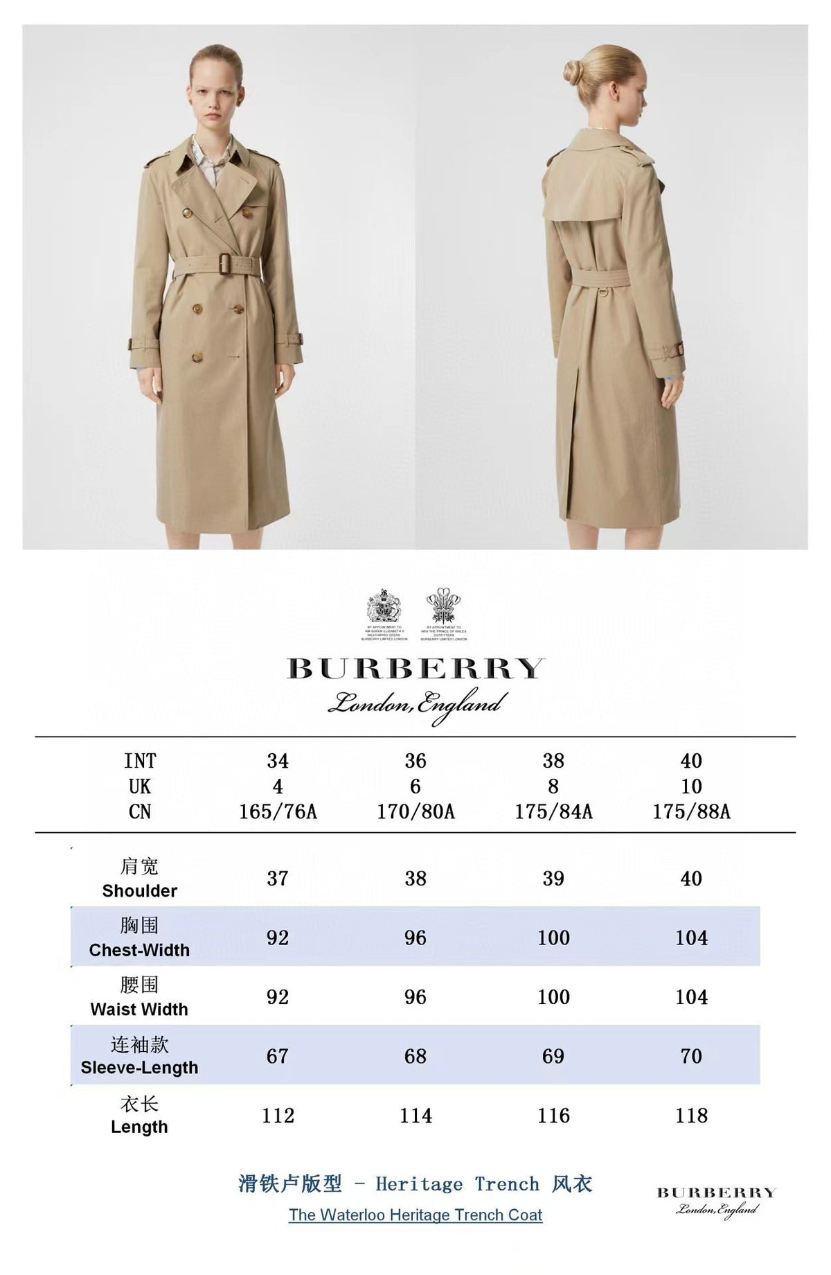 Beige Cotton Belted Trench Coat - Women's