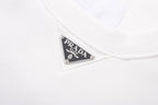 Black Cotton Triangle Logo Long-Sleeve - Men's