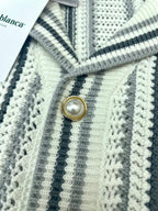 Striped Knit Zip - Men's