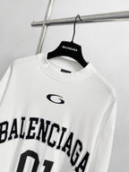 Black Jersey Numeral Long-Sleeve - Men's