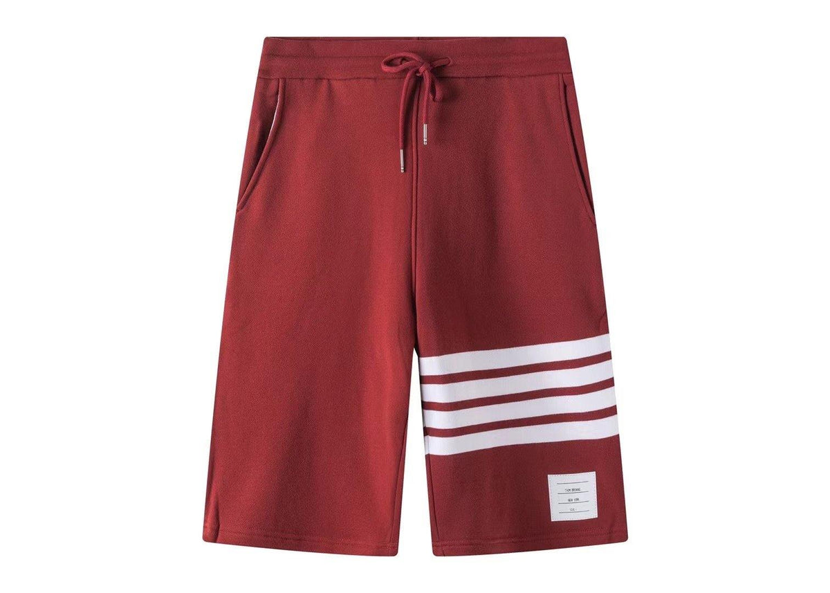 Red Jersey Bar Stripe Drawstring - Men's