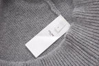 Grey Cotton Chest Logo Long-Sleeve - Men's