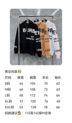 Black Cotton Text Print Pullover - Men's