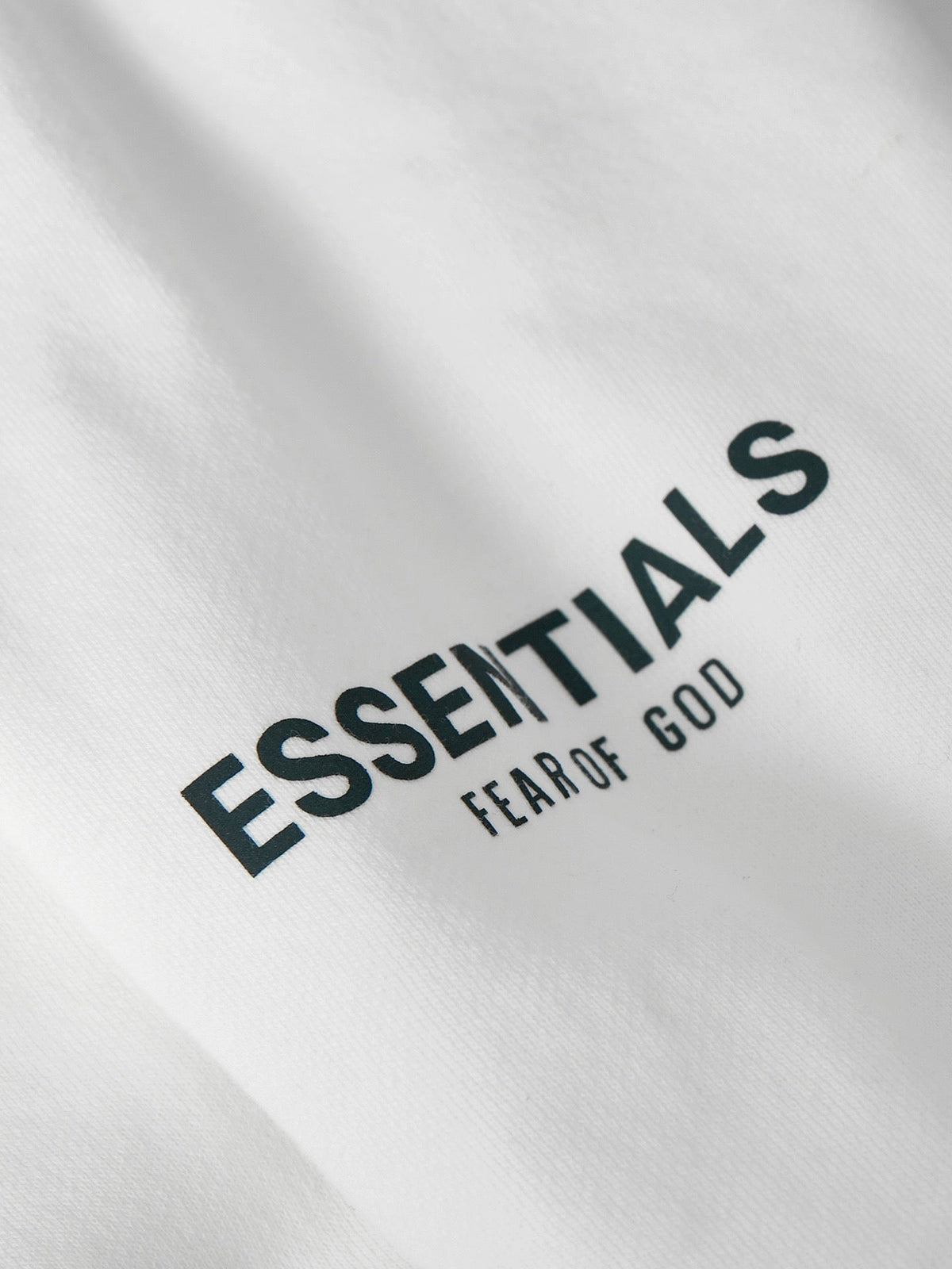 Essentials White Logo Sweatshirt - Men's