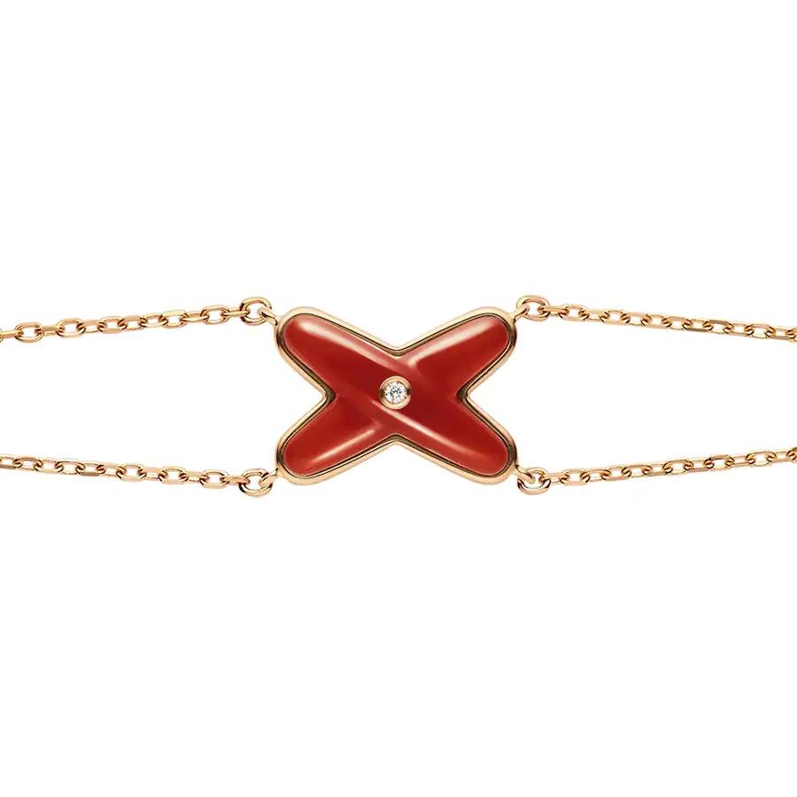 Jeux Bracelet Carnelian Rose Gold 1 Diamond – LUX VERSE Luxury Designer Fashion Outlet