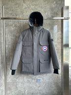 Black and White Parka - Men's