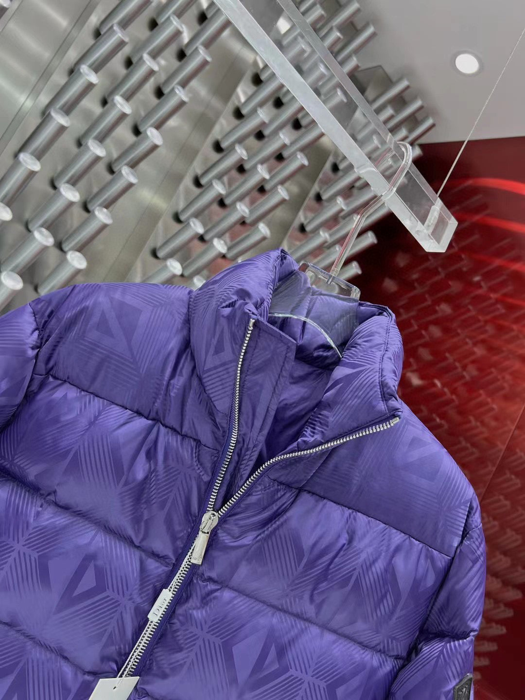 Purple Puffer Jacket - Men's