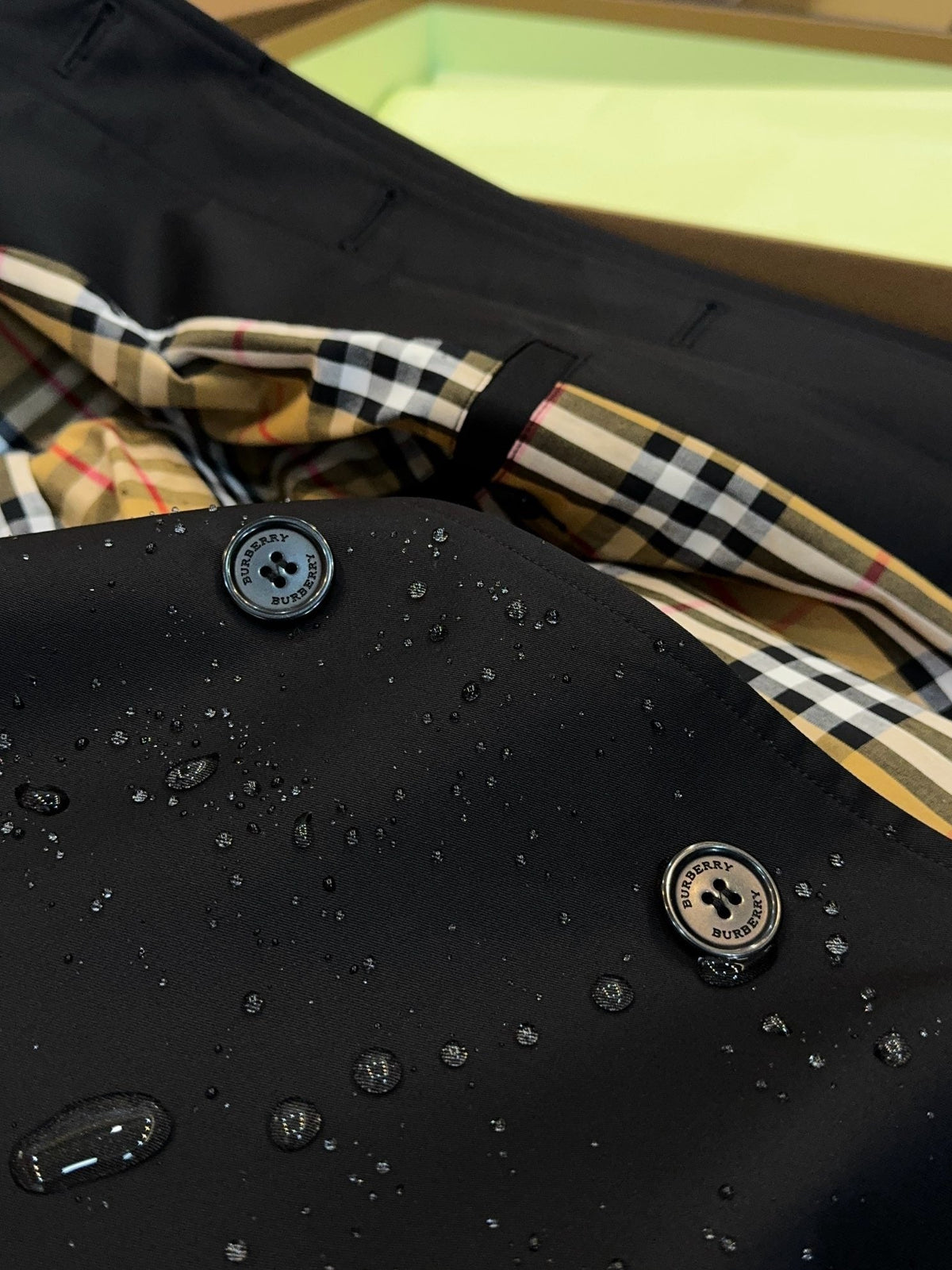 Navy Car Coat - Men's