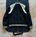 Black Wool Cream Sleeve Varsity - Men's