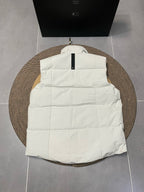 Black Nylon Logo Gilet - Men's