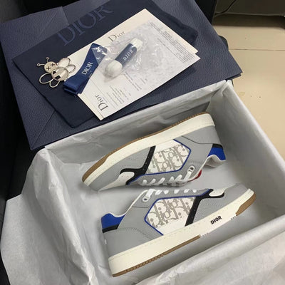 B27 Low Grey and Blue Sneakers