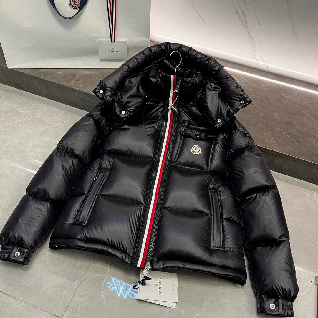 Black Puffer Jacket - Men's