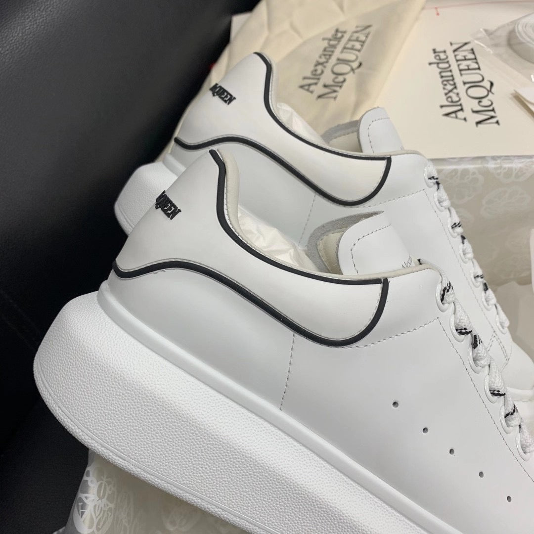 Oversized Black Outline Sneakers
