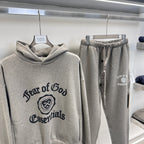 Dark fog Black and Grey Hoodie - Men's