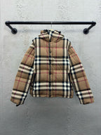 Vintage Check Hooded Jacket - Men's