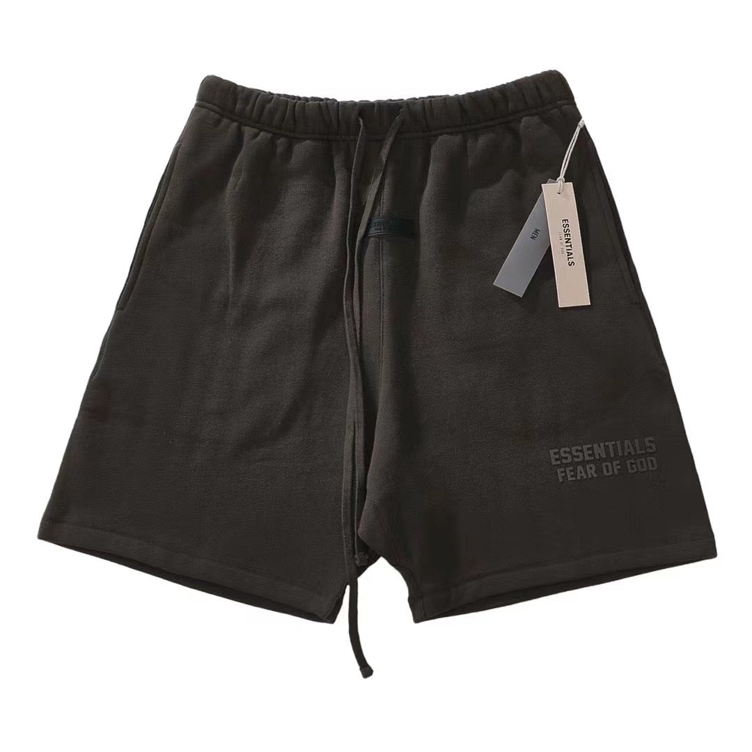 Brown Cotton Logo Drawstring - Men's