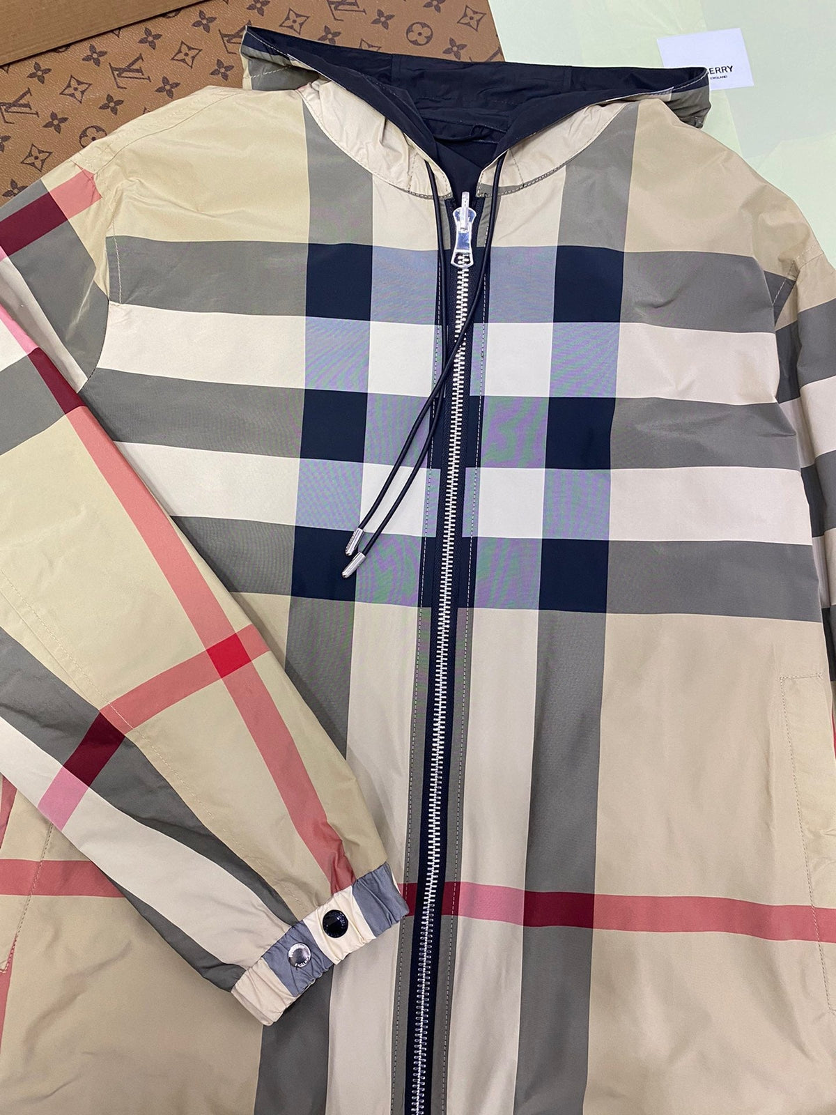 Check Hooded Sweatshirt - Men's