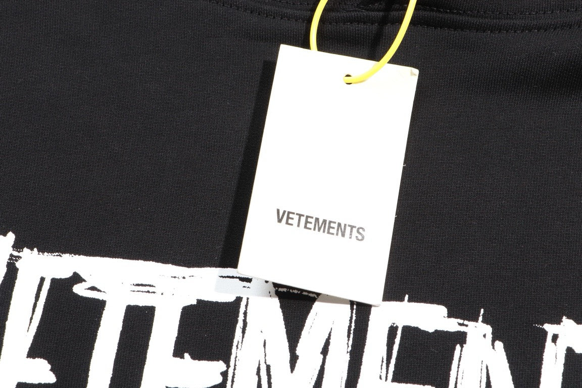 Black Cotton Sleeve Print Pullover - Men's