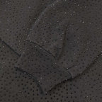 Black Cotton Embellished Pullover - Men's