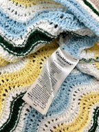 Blue Chevron Knit Shirt - Men's