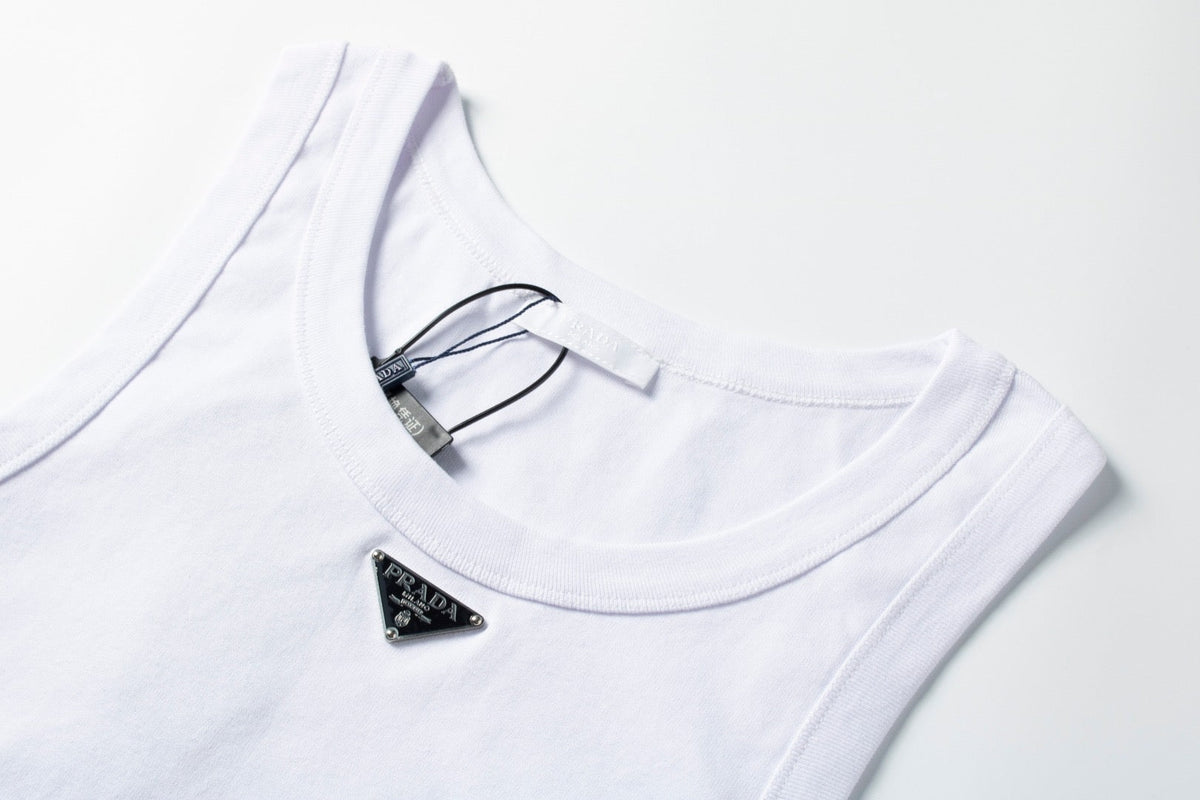 Black and White Tank Top - Men's