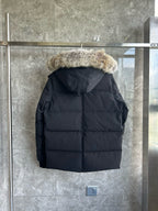 Black and White Parka - Men's