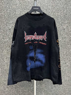 Distressed Blue Graphic T-Shirt - Men's