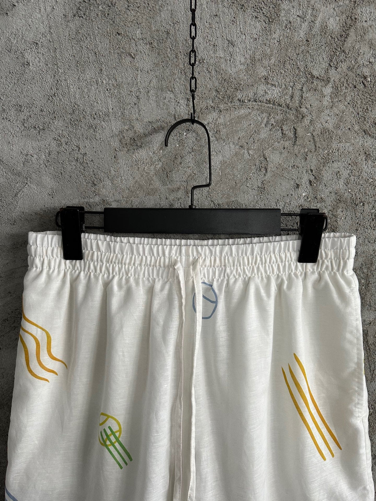 Embroidered Silk Shorts - Men's