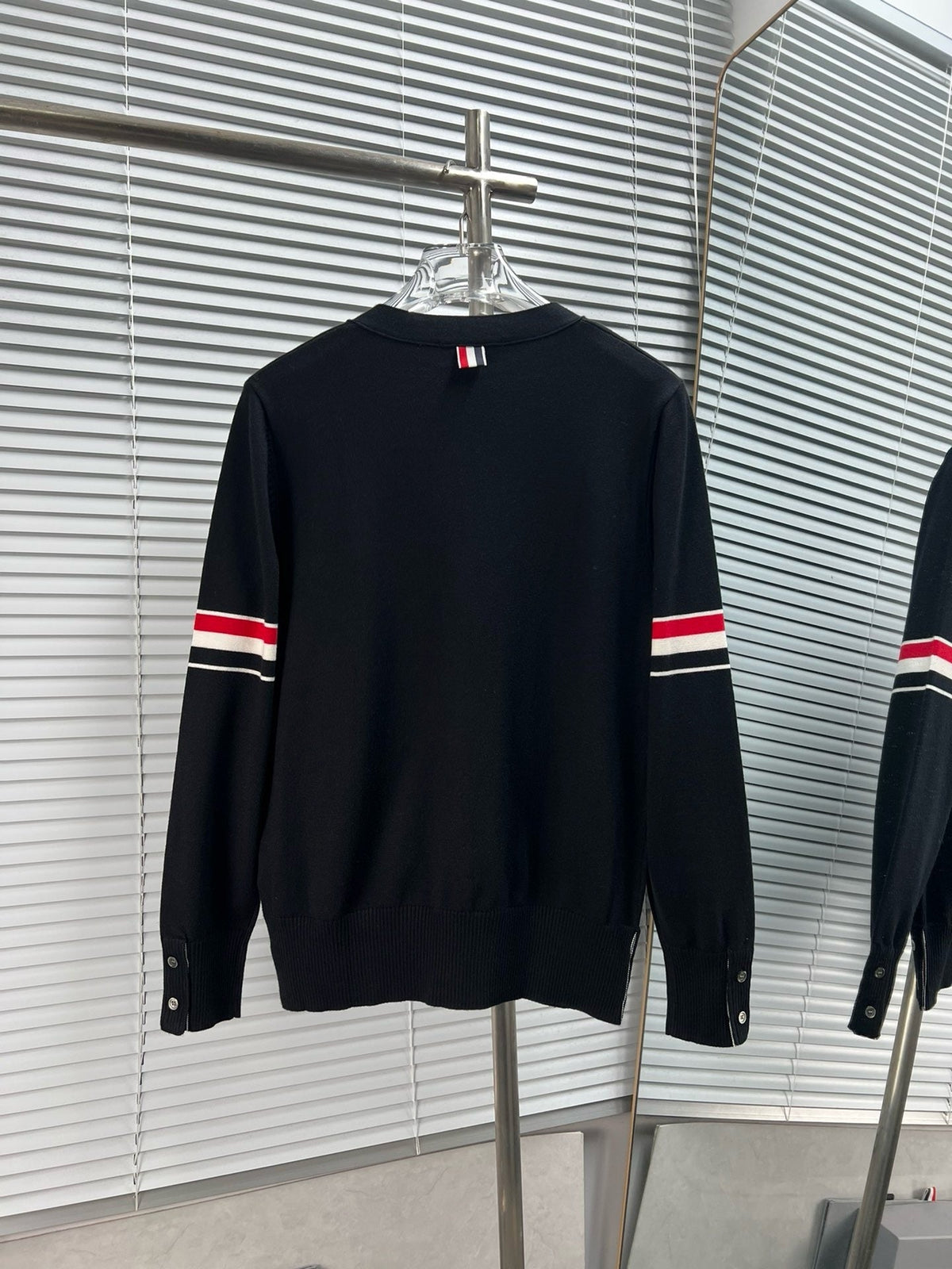 RWB Stripe Cardigan White - Men's
