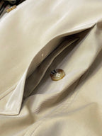 Navy Cotton Plain Car Coat - Men's