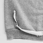 Grey Cotton Bold Text Pullover - Men's