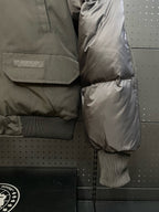 Black and White Puffer Jacket - Men's