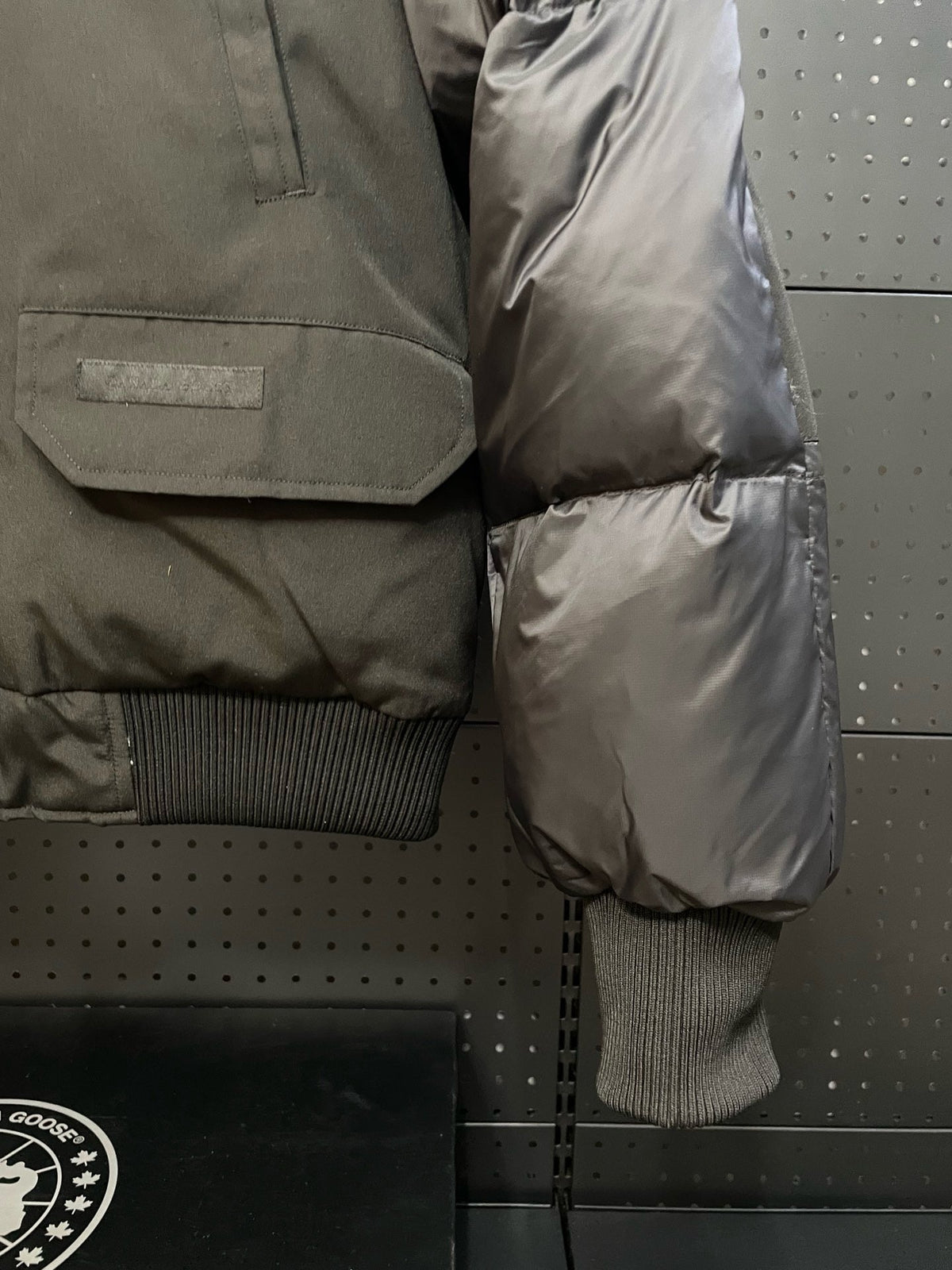 Black and White Puffer Jacket - Men's