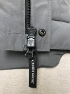 Black Nylon Arm Patch Gilet - Men's